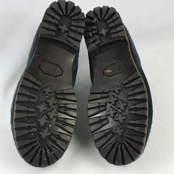 Vintage Blue Suede Hiking Boots Hiker Booties Sz 7 - Picture 5 of 8